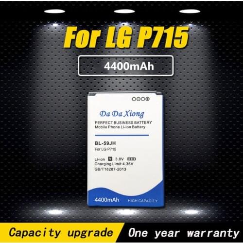 High quality 4400mAh BL-59JH BL59JH BL 59JH Phone Battery for LG Optimus L7 II Dual P715 / F5 / F3 / VS870 / Ludid2 P703 battery