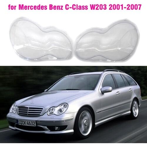 Car Front Headlight Clear Lens Lampshade Shell Cover for Mercedes Benz W203 C-Class C180 C200 C230 C260 C280