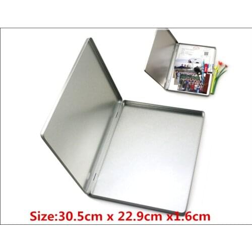 New Large A4 file box office receipt storage box home collection photo album storage tin box