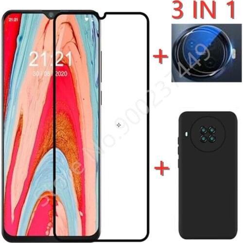 3-in-1 Case + Camera Tempered Glass On For Cubot Note 20 Pro ScreenProtector Glass For Cubot Note 20 9D Phone Glass