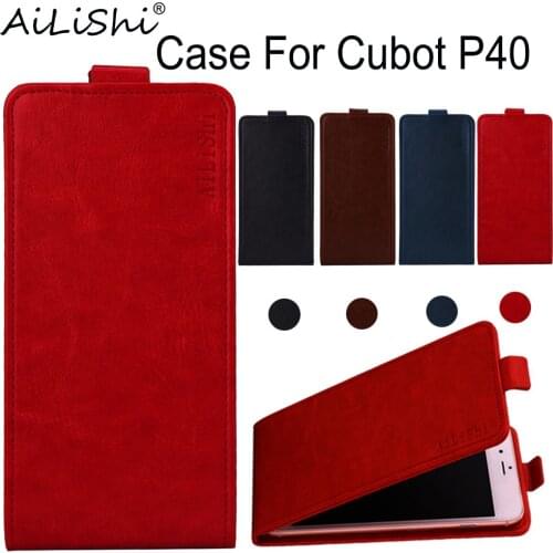 AiLiShi Case For Cubot P40 Luxury Flip Top Quality PU Leather Case P40 Cubot Exclusive 100% Phone Protective Cover Skin+Tracking