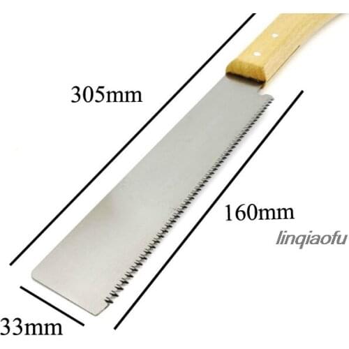 Wood Working Hand Saws Double Sides Steel Slim Tenon Fine Tooth Wood Handle