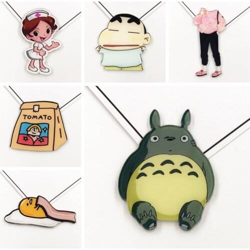 Children Cartoon Japanese anime Totoro Pins and Nurse brooches pin Badges Backpack Accessories Lovers jewelry Birthday gifts