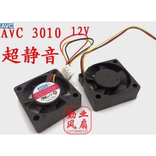 For AVC C3010S12L 3010 3cm ultra-quiet fan Hard 12V 0.10A