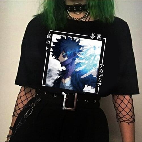 Harajuku Shirt My Hero Academia T Shirt Dabi Anime T-shirt Graphic Tops Tees Male Tops
