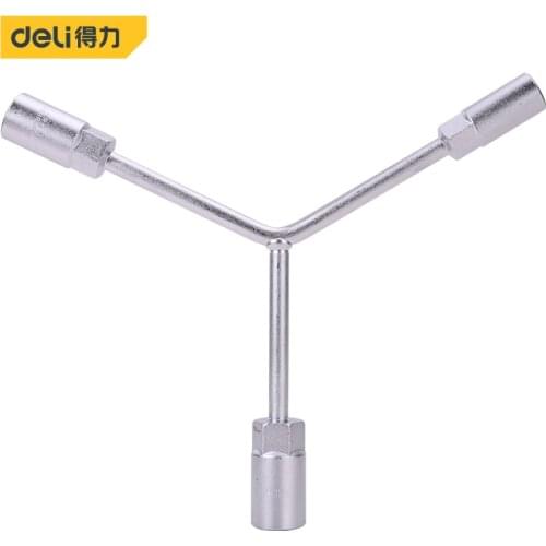 Deli Fixed Head Combination Spanner Wrench Handle Wrenches Socket Wrench Y-type Socket Spanner Car Repair Hand Tool High Quality