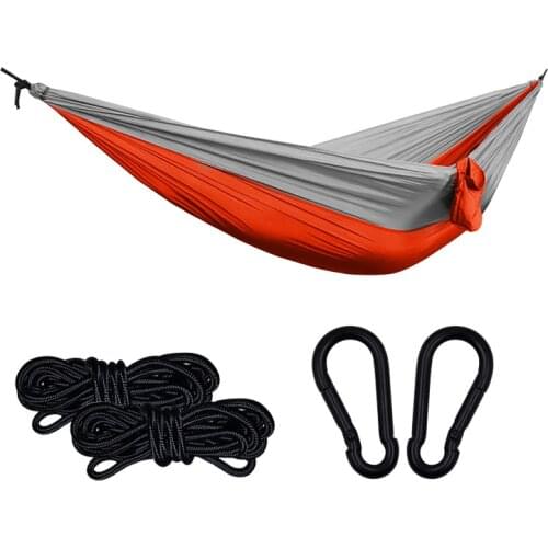 Single Person Hamaca De Camping Hammock Hamac Plein Air Parachute Cloth 260*140cm Amaca Single Outdoor Hammock