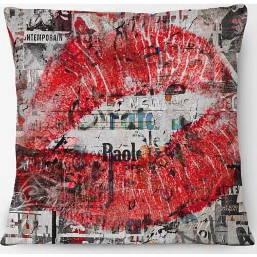 Urban Fashion Furry Fashion Friends Cushion Cover Home Decorative Sofa Pillow Case