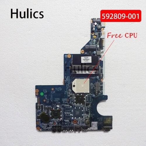 Hulics Original For HP laptop motherboard 592809-001 CQ42 CQ62 G42 DA0AX2MB6E1 DDR3 free CPU