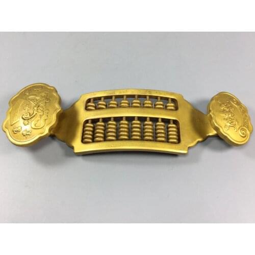 China brass Ruyi abacus crafts statue