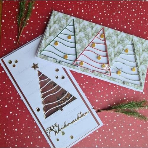 Mmao Crafts Metal Steel Cutting Dies New Christmas tree bell Stencil For DIY Scrapbooking Paper/photo Cards Embossing Dies