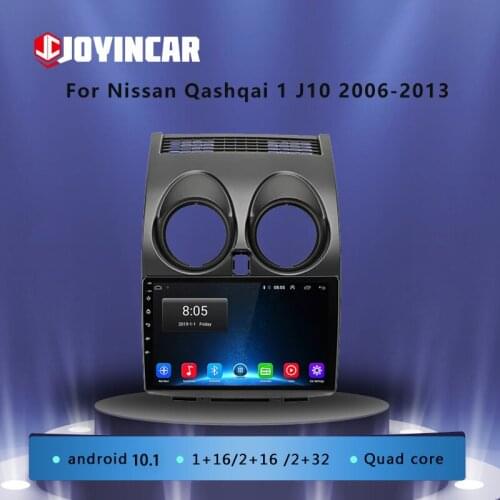JOYINCAR New! Android 10.1 1080P 2.5D Car Radio Multimidia Video Player GPS For Nissan Qashqai 1 J10 2006-2013 2 din No dvd WIFI