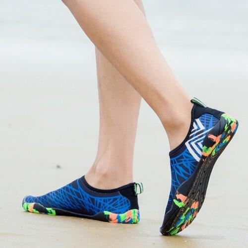 Black Blue Swimming Shoes Outdoor Water Sports Seaside Beach Aqua Surfing Quick Dry Footwear for Men Women Outdoor Supplies