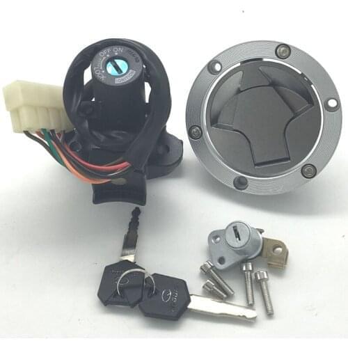 Motorcycle Ignition Switch Fuel Gas Cap Lock Key Kit For Kawasaki EX300 Ninja 300 2013-2017