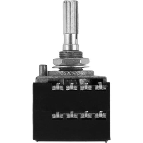 Potentiometer RH2702 8 Pin Serrated Split Shaft 6MM Precision 27-type A100K 100K