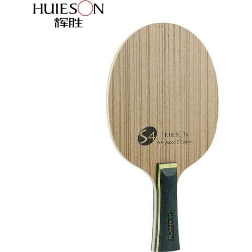 Huieson Professional Technology 5 Ply Composite Wood 2 Carbon Layer Table Tennis Racket Blade for Loop Killing Players S4