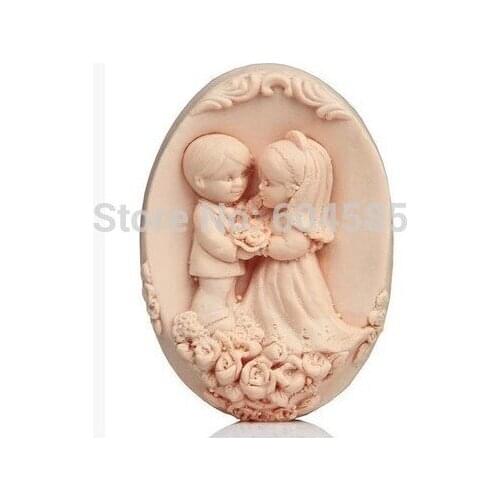 New 3.2" Sweet Love Wedding Craft Art Silicone Soap mold Craft Molds DIY