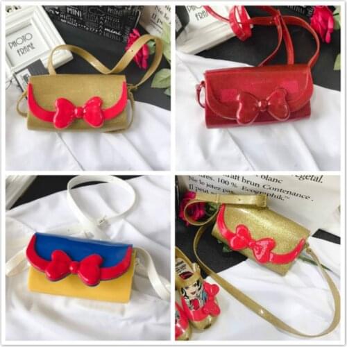Melissa Snow Princess Jelly Bag 2020 New Kids Girl Princess Bag Girl Mini Melissa Jelly Shoulder Bags Message bag BG011