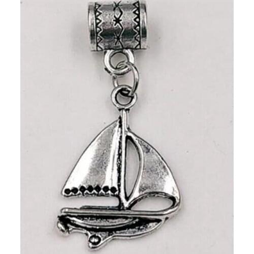 25 pcs Vintage Anchor Rudder Pirate Ship Fishing Boat Sailing Charms Pendants Of Necklace Bracelet Jewelry Gift Making