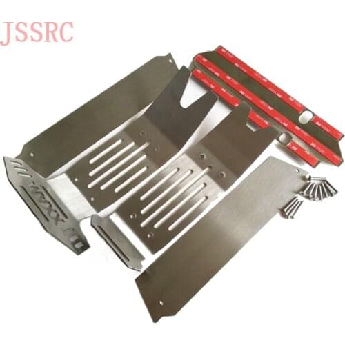 For Traxxas 1/5 X-Maxx XMAXX 6S 8S 5pcs Stainless Steel Chassis Protector Front Center Rear Skid Plate Armor