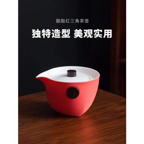 Dehua white porcelain tea pot tea pot Chinese kung fu tea set exquisite single pot tea set accessories handmade teapot