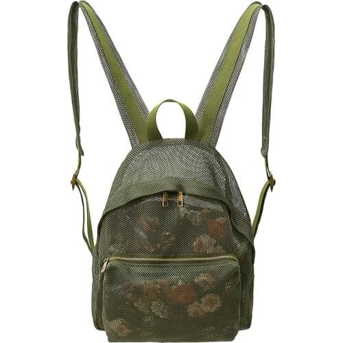 Womens Backpack New Fashion Simple Hollow Out Mesh Backpack Summer Super Casual Travel Backpack