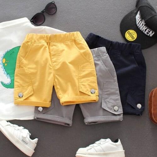 2021 Childrens Shorts Cotton Pants For Babie Girls And Boys Summer Solid Shorts Fit 2-8 Years New Children Clothing Kids Short