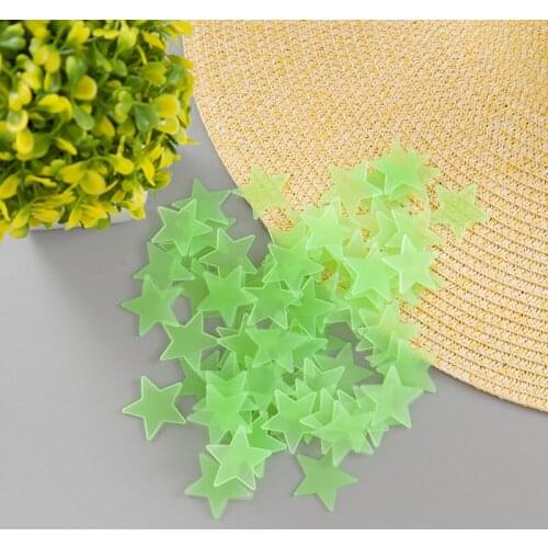 3D Glow Stickers Luminous Stars Baby Bedroom Beautiful Fluorescent In The Dark Toy Festival Gift Hot Sale 1 Lot