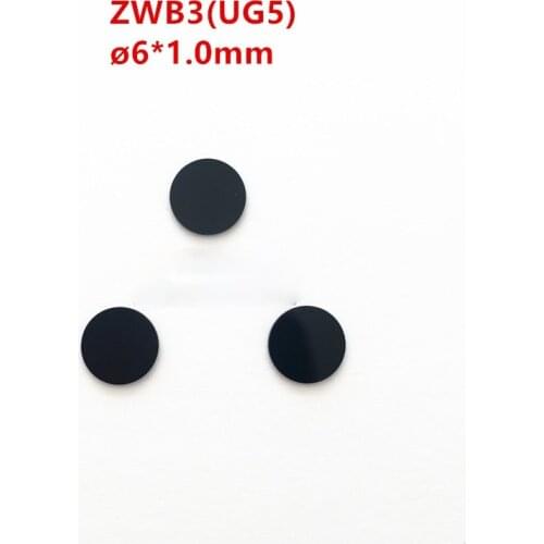 6 * 1.0mm UV Filter Lens Pieces Zwb3 Ug5 Visible Light Absorption Optical Instrument for Photography