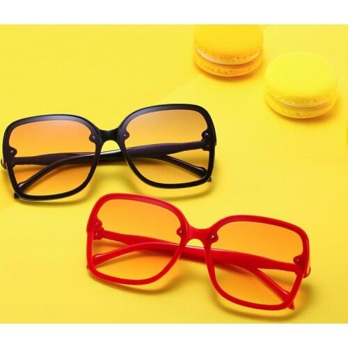 Child Cute Square Frame Sunglasses Children Kids Pink Blue Lens Silver Mirror Fashion Boys Girls UV400 Protection Eyewear