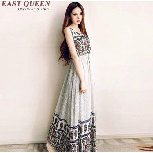 Long summer sundresses woman summer maxi dress boho beach casual sundress boho maxi dress NN0187 YW