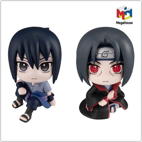 In Stock Original Megahouse Look Up Figurine Naruto Sasuke Itachi 11Cm Collection Kawaii Action Anime Figure Toys for Boys Gift