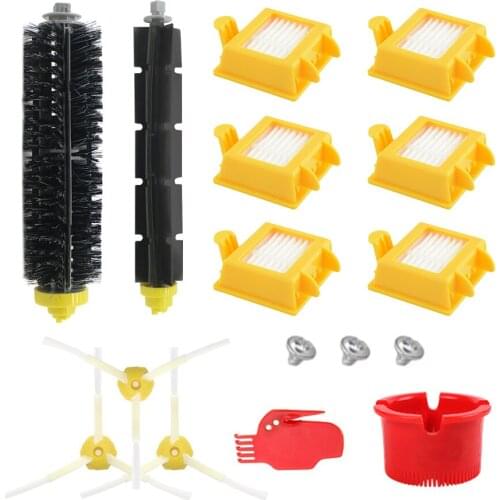 HEPA Filter +Side Brush + Bristle Brush for iRobot Roomba 700 760 770 772 774 775 776 780 782 785 786 790 Accessories Brush