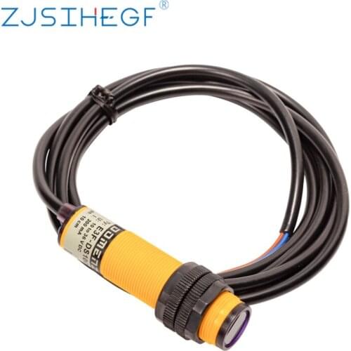 Feedback Refle Photoelectric Switch Sensor E3F-R2N12 DC NPN NO+NC Diameter 18mm Distance 2m Transducer