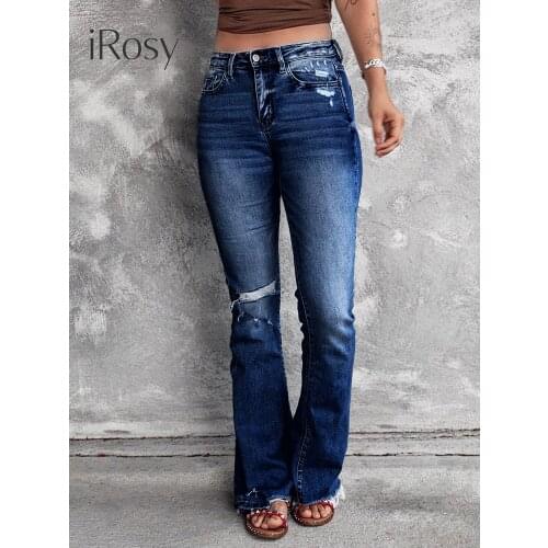 iRosy Womens Ripped Jeans
