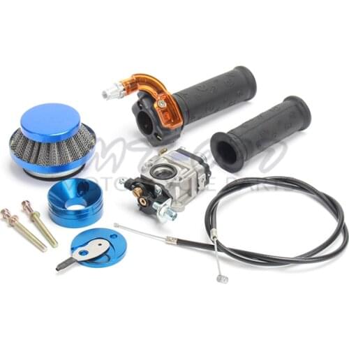 Carburetor Carb Air Filter Stack Twist Throttle Accelerator Grip + Cable For 47cc 49cc Mini Moto ATV Pocket Bike Motorcycle