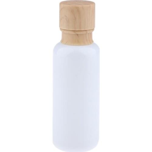 Kesoto Empty Glass Makeup Refillable Container Face Cream Pump Bottle for Travel