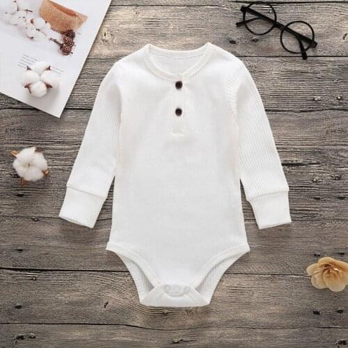 Baby Girl Bodysuits Newborn Baby Clothes Kids Boys Clothing Romper For Children Jumpsuit Unisex Ribbed Outfit