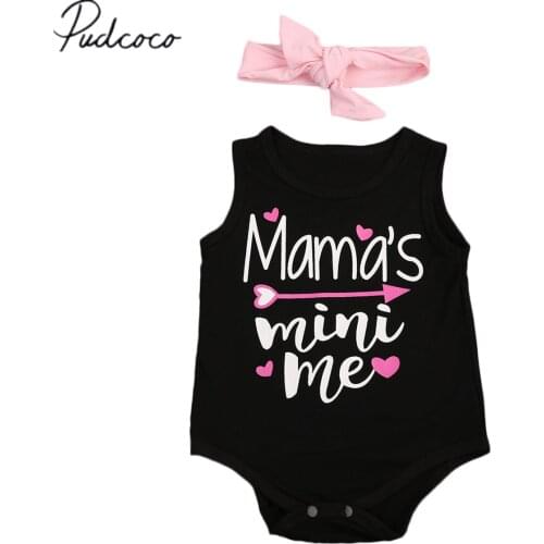 Citgeett Newborn Infant Baby Girl Bodysuit Black Jumpsuit Outfits Summer Sunsuit Clothes 0-24M