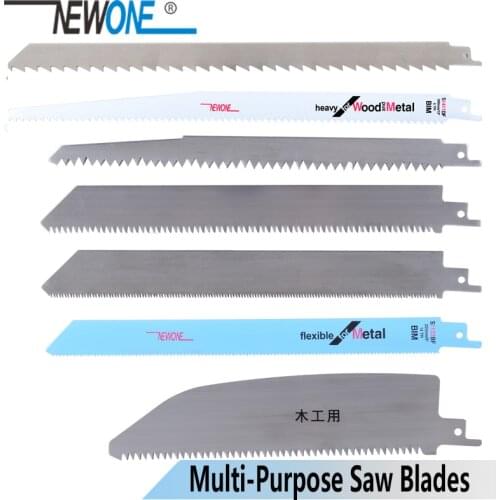 NEWONE Stainless steel/BIM Reciprocating Saw Blade Hand saw Saber Saw Blades for Cutting Wood/Meat/frozen-Meat/Bone/Metal