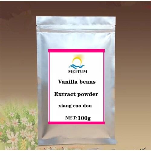 Natural Organic Pure Vanilla Bean Extract Powder, Vanilla Bean Extract Powder, High Quality, Xiang Cao Dou ,free Shipping