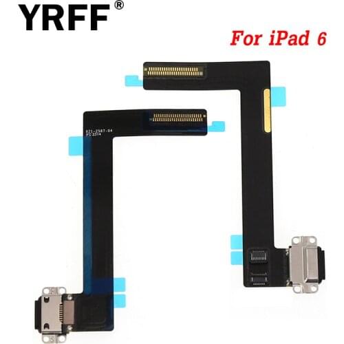New Replacement For iPad 6 iPad6 Dock Connector Charger Charging Port Flex Cable For Air 2 Air2 Micro USB Dock + Mic Microphone