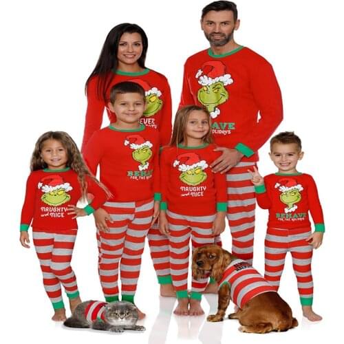 2020 TALLOLY fall/winter new pajamas set Christmas cartoon print home wear pajamas parent-child wear