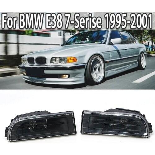 K-Car Front Lower Bumper Fog Lights Lamps Cover Replacement For BMW E38 7-Serise 1995-2001 63178352023 63178352024