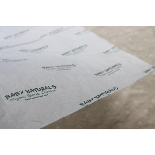 Luxury custom logo/brand printed underware/handbag/gift tissue wrapping packing paper Moisture Proof packaging/package paper