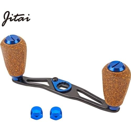 JITAI Aluminum Alloy Fishing Reel Handle Hole 8*5/7*4mm for Abu/DAIWA Fishing Reel Wood Knobs Rocker Screws Accessories DIY Tool