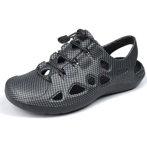 New mens sandals fashion mesh thick sole outdoor simple, lightweight and comfortable casual mens sandals men shoes