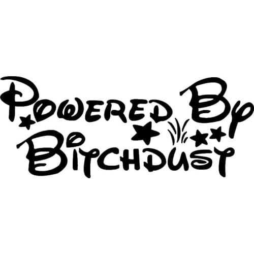 Powered by Dust Car Stickers Personalized Car Stickers Funny Car Glue Sticker Car Body Oem 10 Window 25 PVC Cn(origin) Changsen