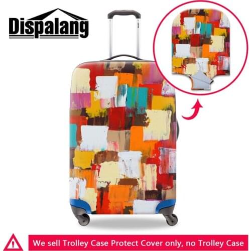 Dispalang Protective Covers for Suitcases 3D Print Dream Colorful Pattern on Trolley Case Women Travel Accessories Tour Supplies