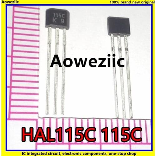 10Pcs/Lot HAL115C HAL115 115C TO-92S Hall Effect Sensor IC New Original Product